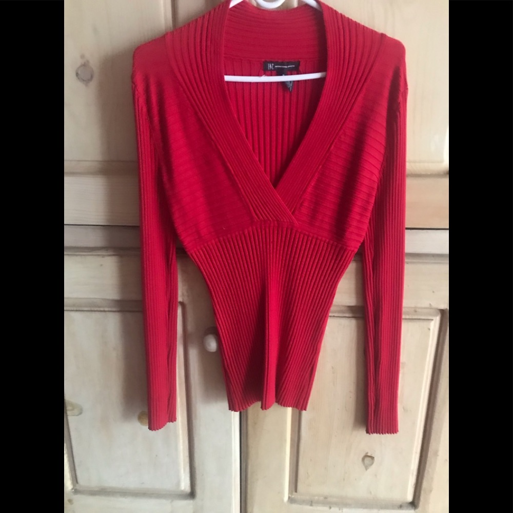 INC RED SWEATER